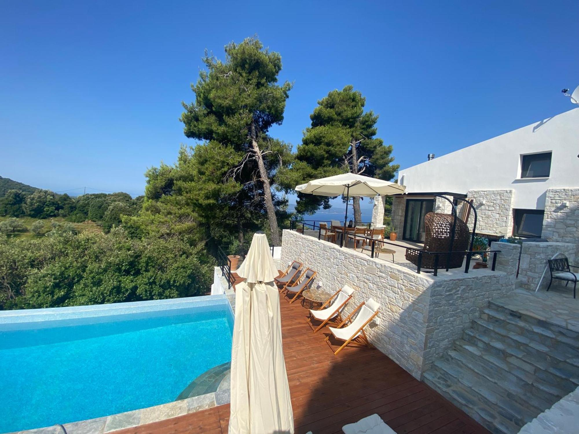 Allure Luxury Villas 3&4 Serenity Retreat Moni Evaggelistrias Exteriör bild