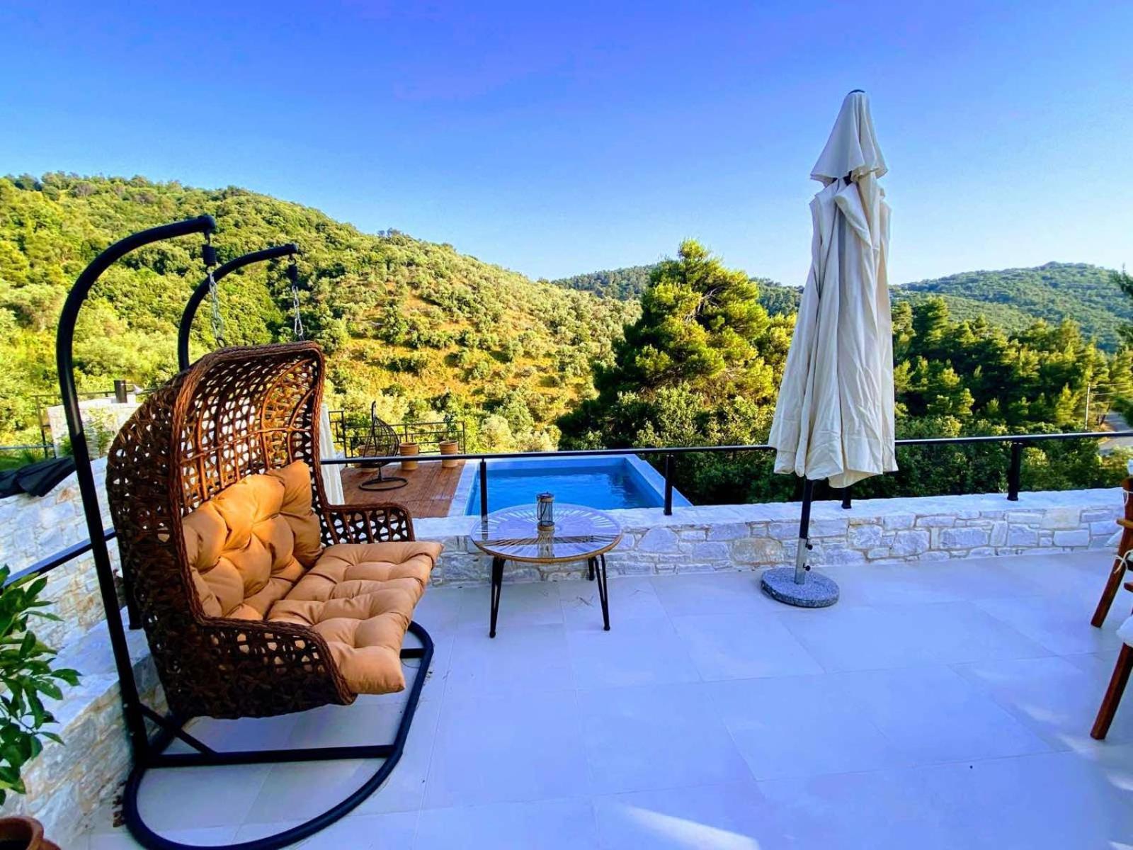 Allure Luxury Villas 3&4 Serenity Retreat Moni Evaggelistrias Exteriör bild