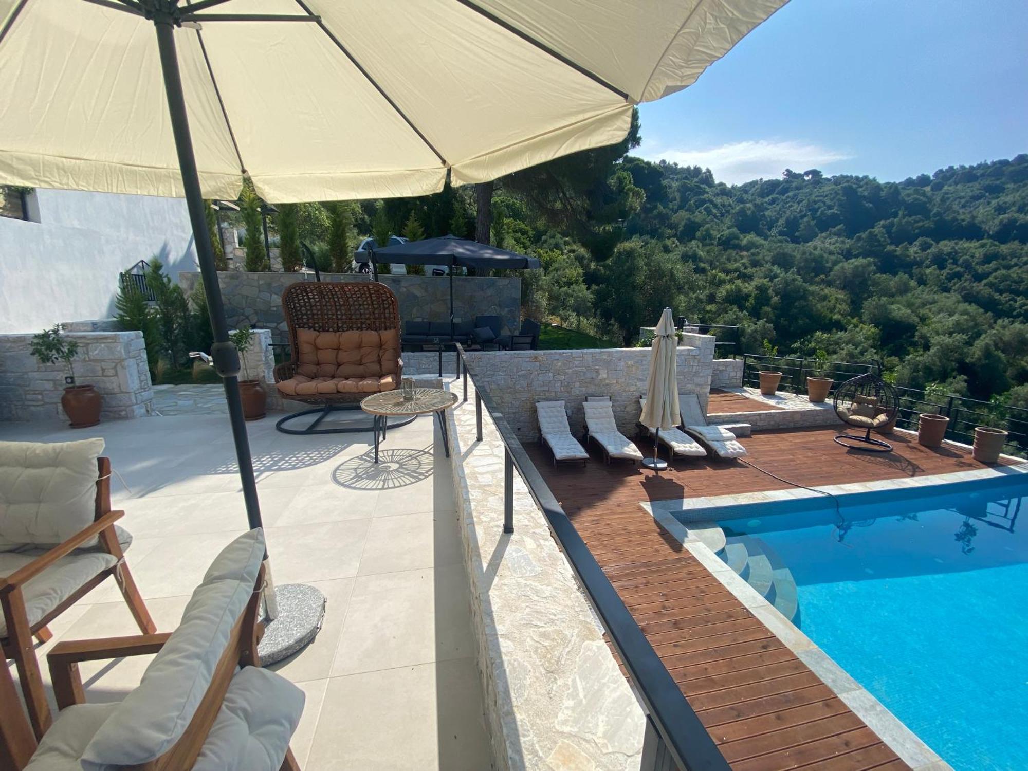 Allure Luxury Villas 3&4 Serenity Retreat Moni Evaggelistrias Exteriör bild