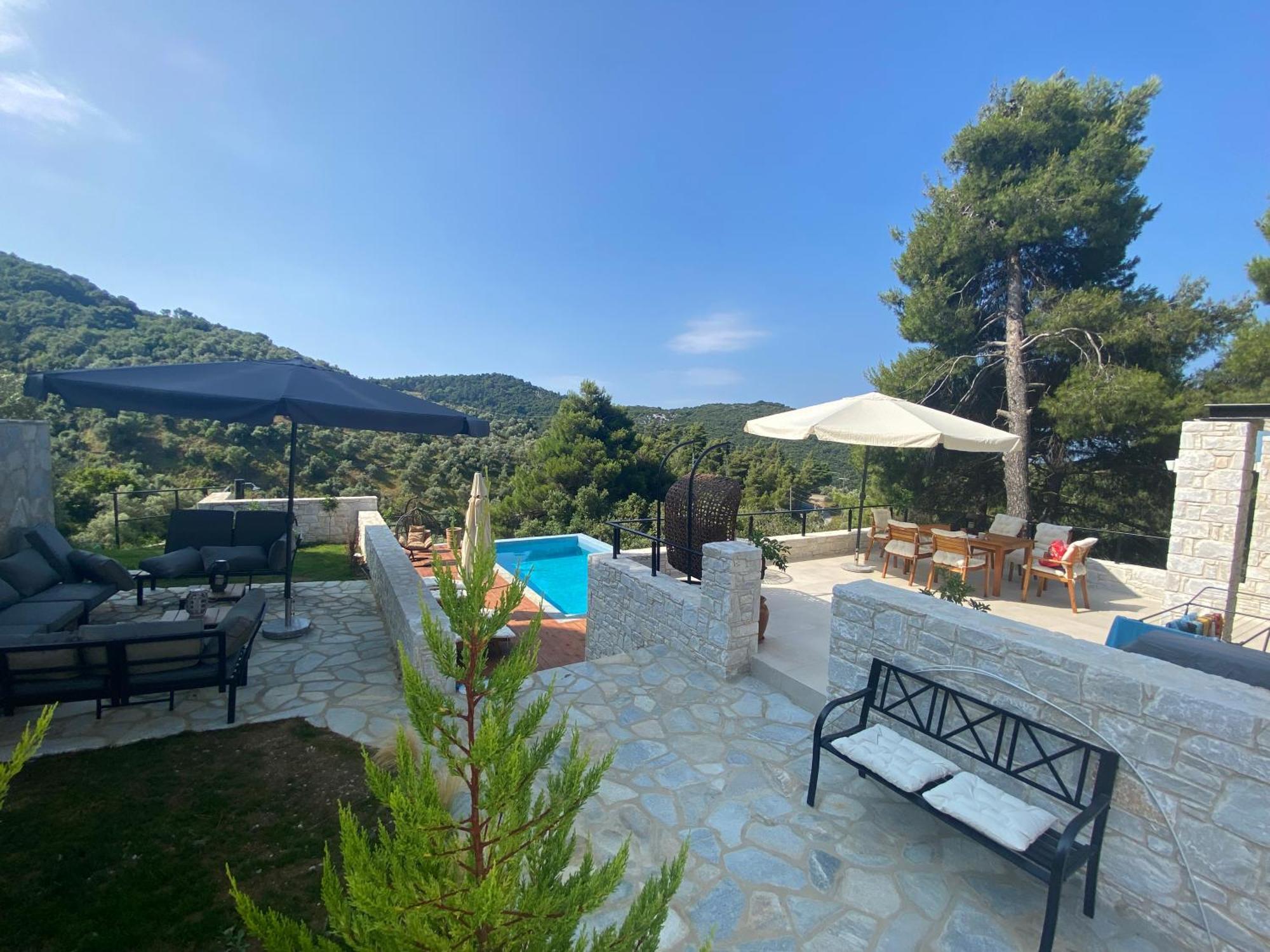 Allure Luxury Villas 3&4 Serenity Retreat Moni Evaggelistrias Exteriör bild