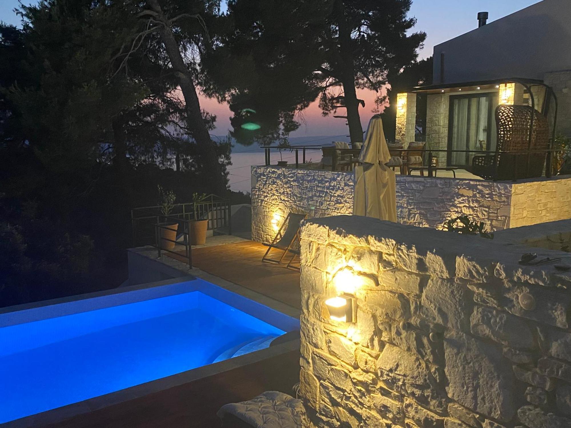 Allure Luxury Villas 3&4 Serenity Retreat Moni Evaggelistrias Exteriör bild